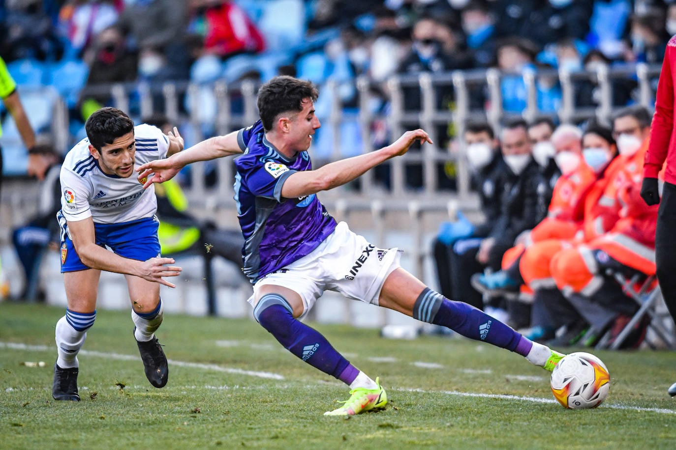 Partido entre el Real Zaragoza y el Real Valladolid, en La Romareda. 