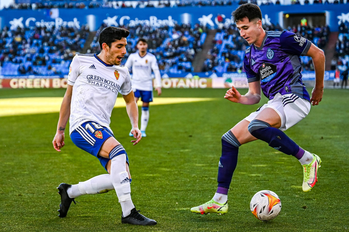 Partido entre el Real Zaragoza y el Real Valladolid, en La Romareda. 