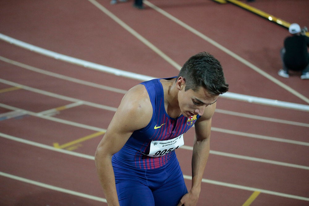 Bruno Hortelano, ilustres integrantes del 4x400, junto al salmantino Álvaro de Arriba, los grandes protagonistas de la tarde de atletismo en la Carlos Gil Pérez