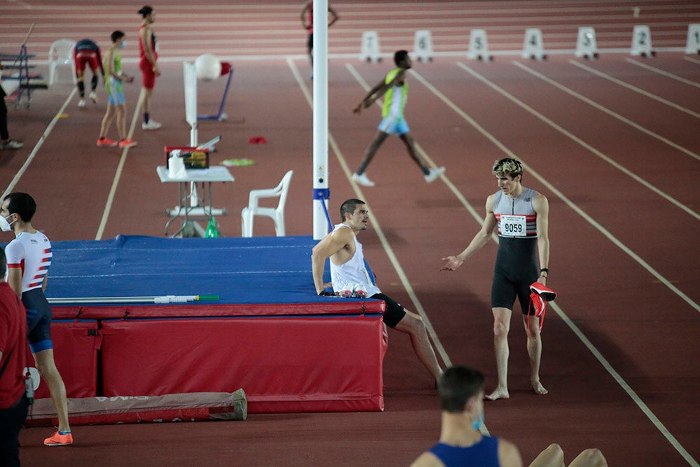 Bruno Hortelano, ilustres integrantes del 4x400, junto al salmantino Álvaro de Arriba, los grandes protagonistas de la tarde de atletismo en la Carlos Gil Pérez