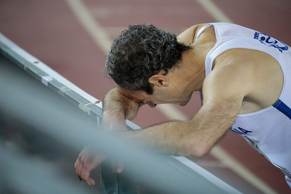 Bruno Hortelano, ilustres integrantes del 4x400, junto al salmantino Álvaro de Arriba, los grandes protagonistas de la tarde de atletismo en la Carlos Gil Pérez