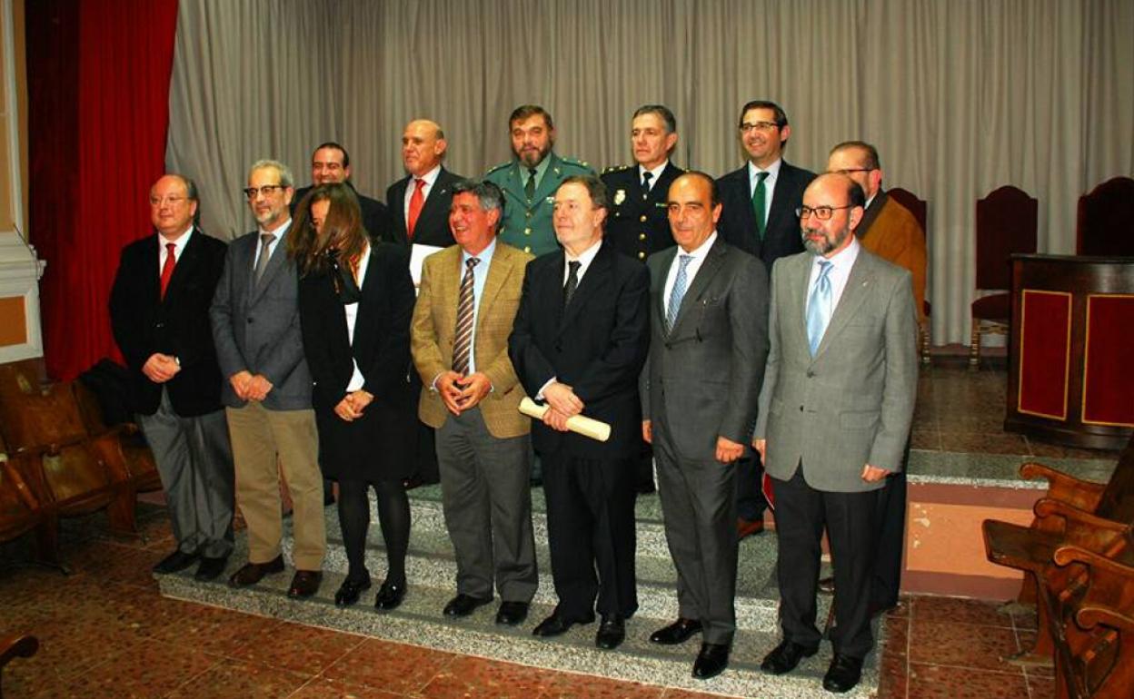 Entrega del Premio Ciudad de Béjar a Manuel Carlos Palomeque López en 2017. 