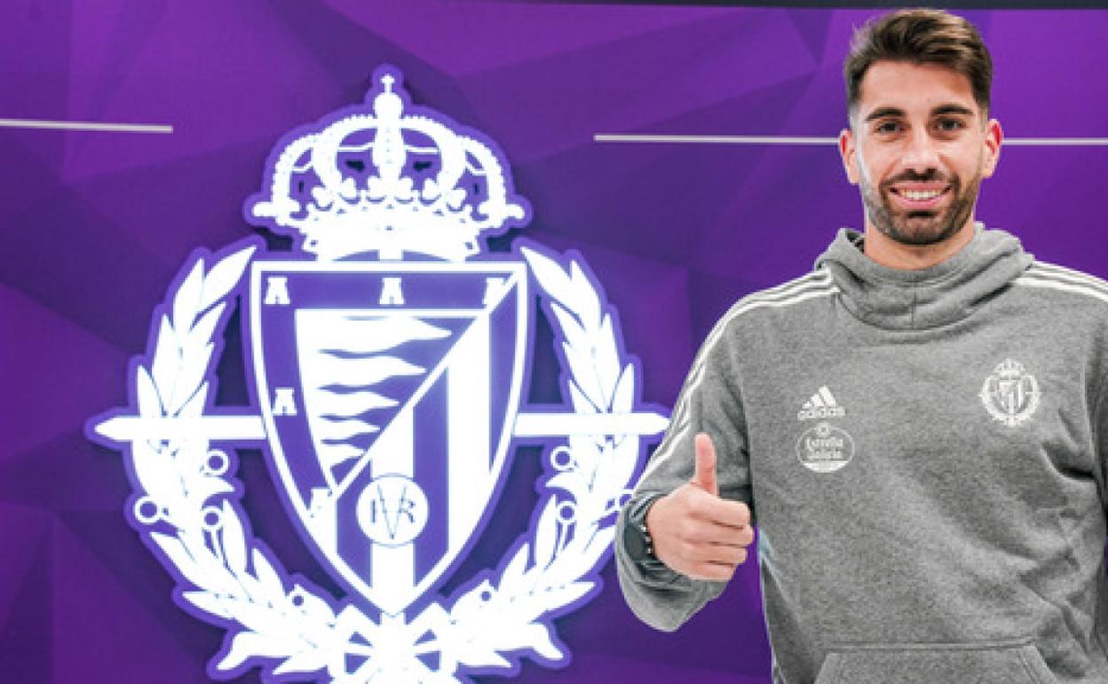 Josema Sánchez, este miércoles en el estadio José Zorrilla. 