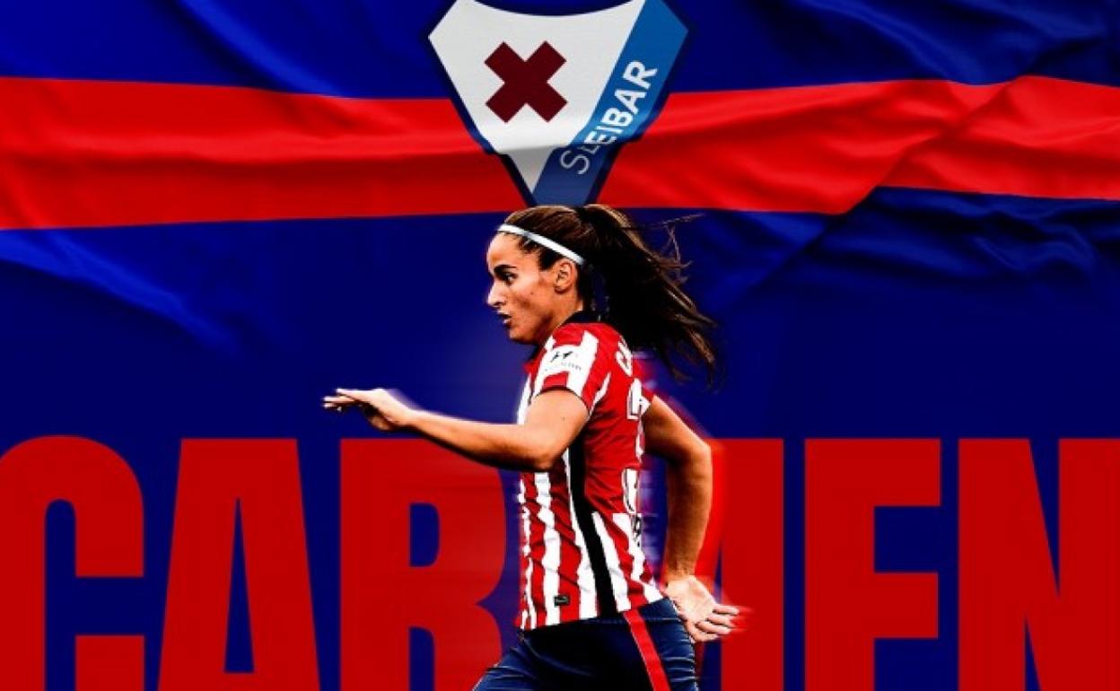 La delantera charra Carmen Álvarez llega al Eibar cedida por el Atlético de Madrid