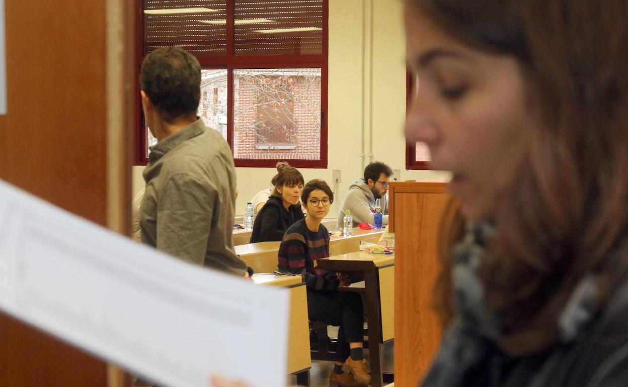 Aspirantes en la convocatoria de 2020 en Valladolid.