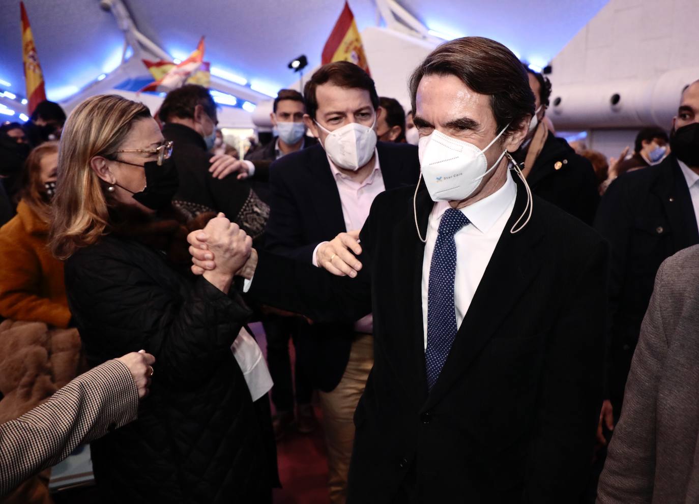 Fotos: Aznar y Mañueco, en Valladolid