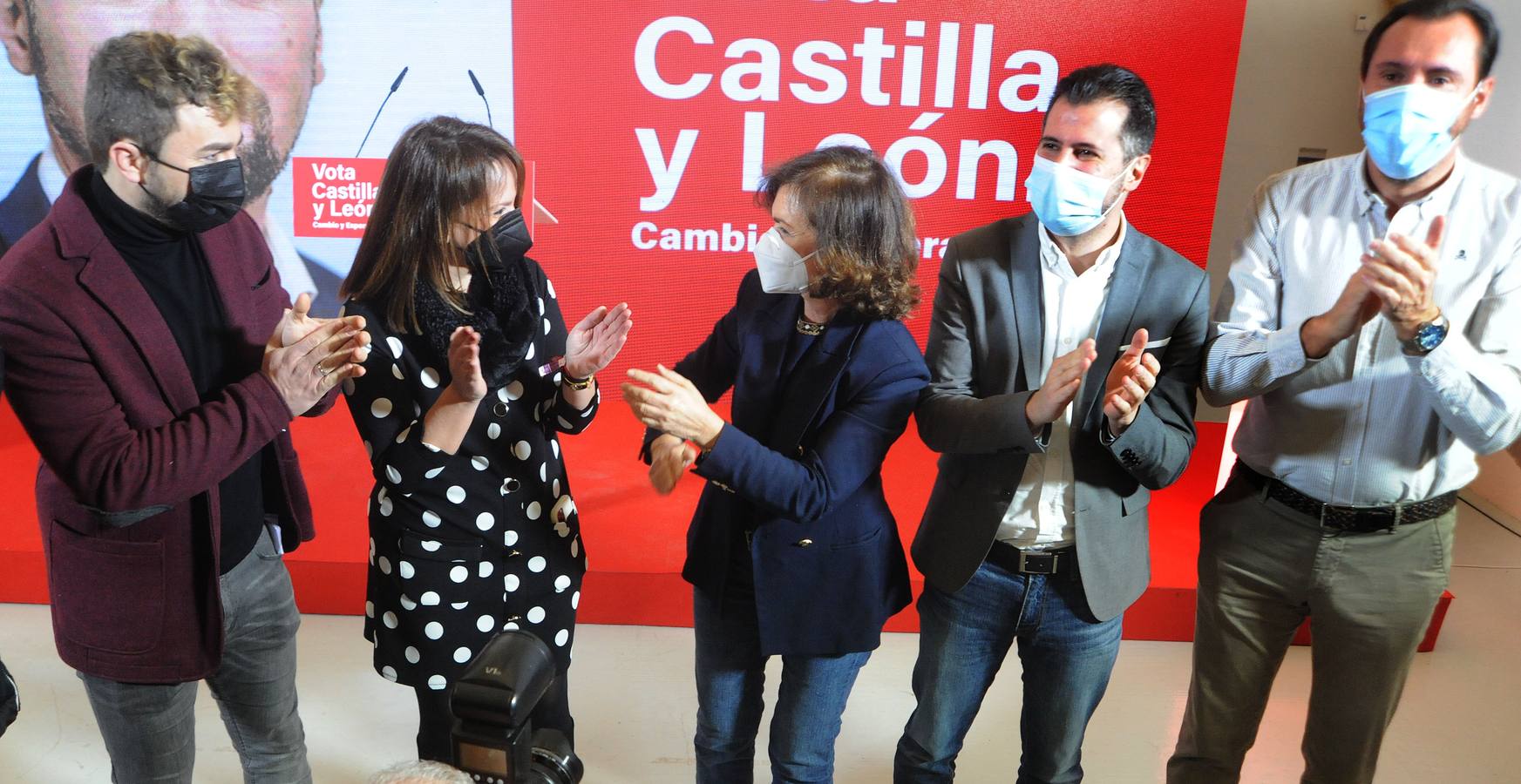 Fotos: Acto político del PSOE en Medina del Campo con Luis Tudanca y Carmen Calvo