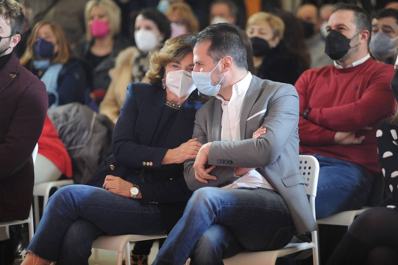 Fotos: Acto político del PSOE en Medina del Campo con Luis Tudanca y Carmen Calvo