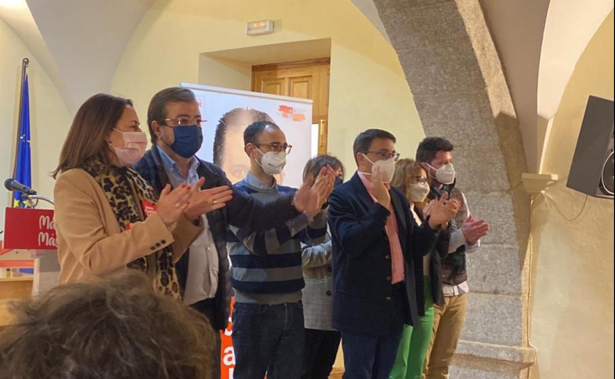 Guillermo Fernández Vara durante el acto político llevado a cabo en Béjar. 