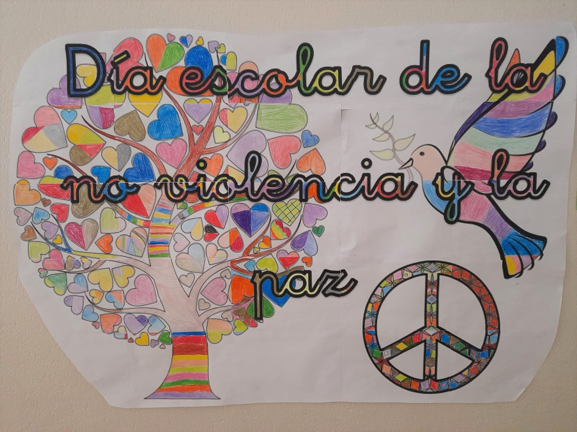 El colegio de las Jesuitinas celebra el Día de la Paz. 