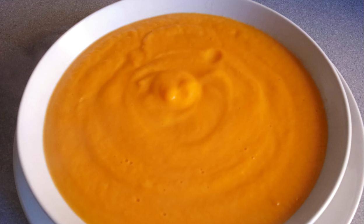 Un apetitoso puré de calabaza.