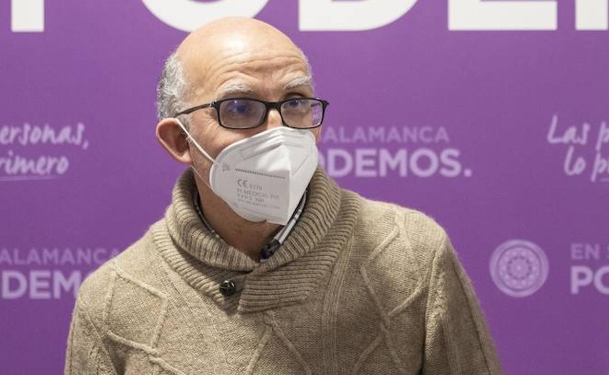 José Vicente, candidato número uno de la coalición de Unidas Podemos por Salamanca. 