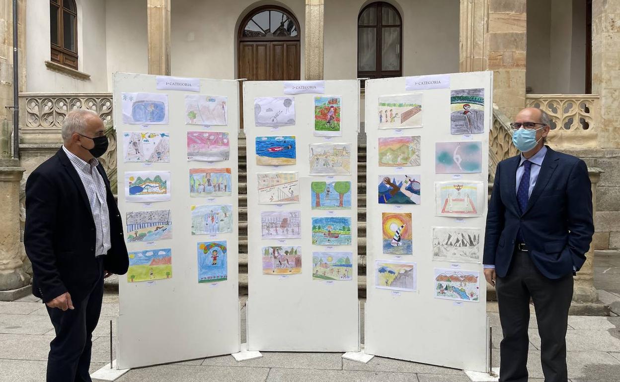 Presentación de los dibujos para el 20º concurso «Venancio Blanco». 