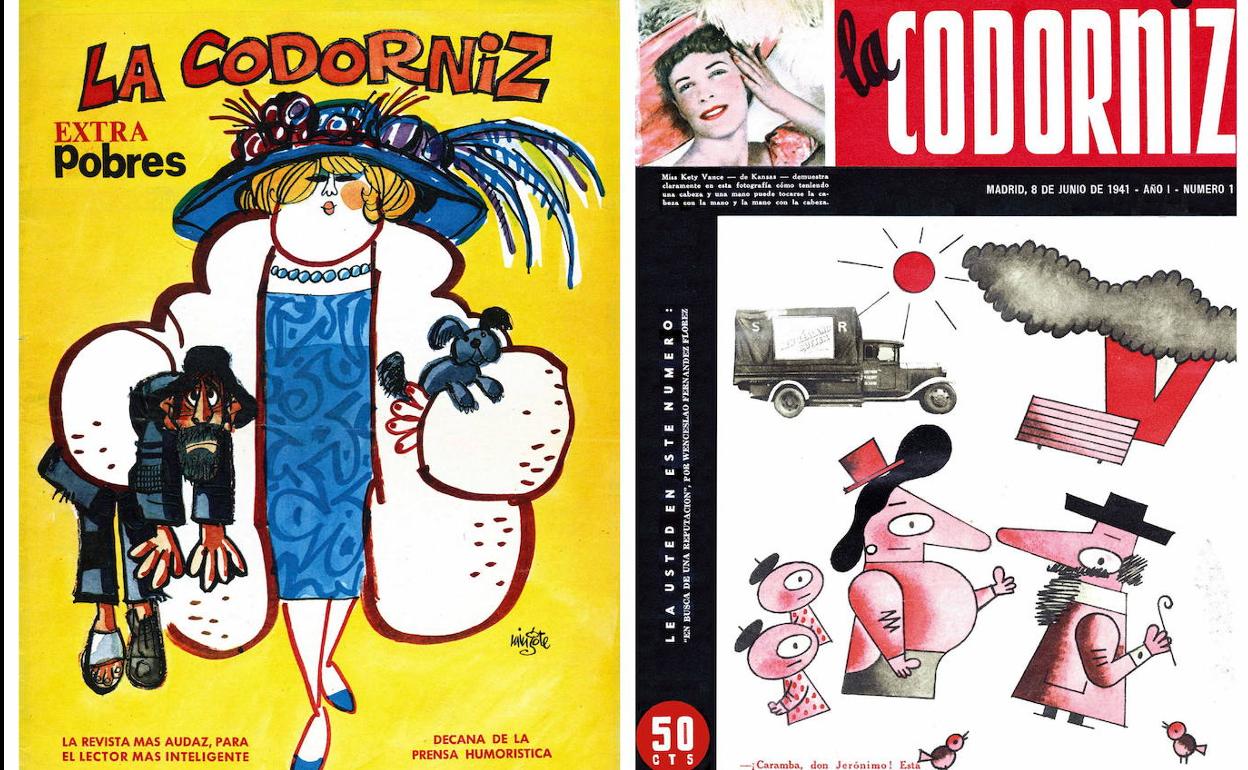 Portadas de 'La cordorniz'.