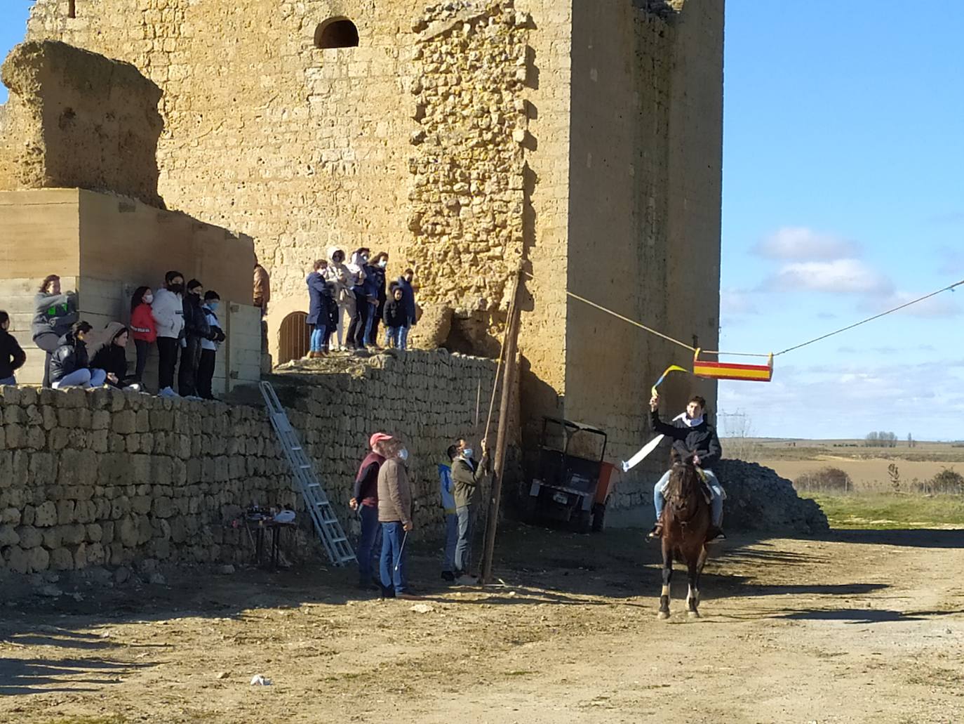 Carrera de cintas a caballo de Villagarcía de Campos y Tordehumos. 