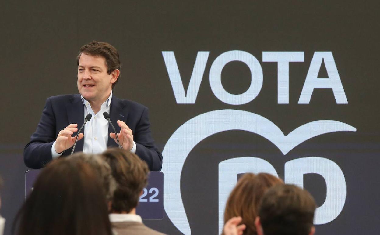 Alfonso Fernández Mañueco en Palencia.