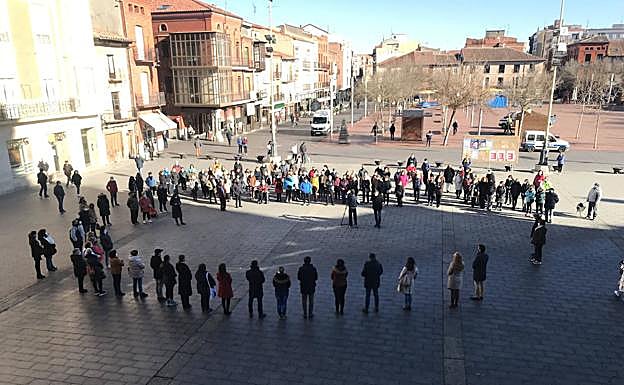 Concentración en Medina del Campo. Patricia González