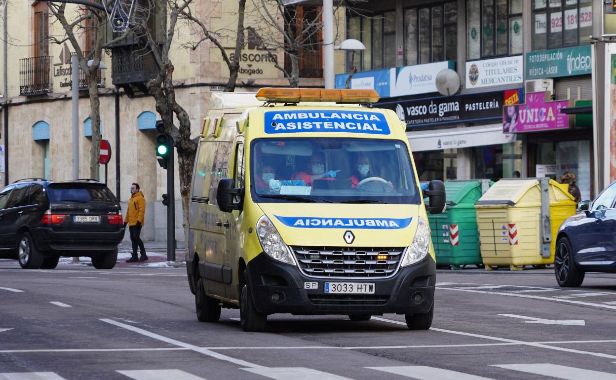 Ambulancia en Salamanca. 