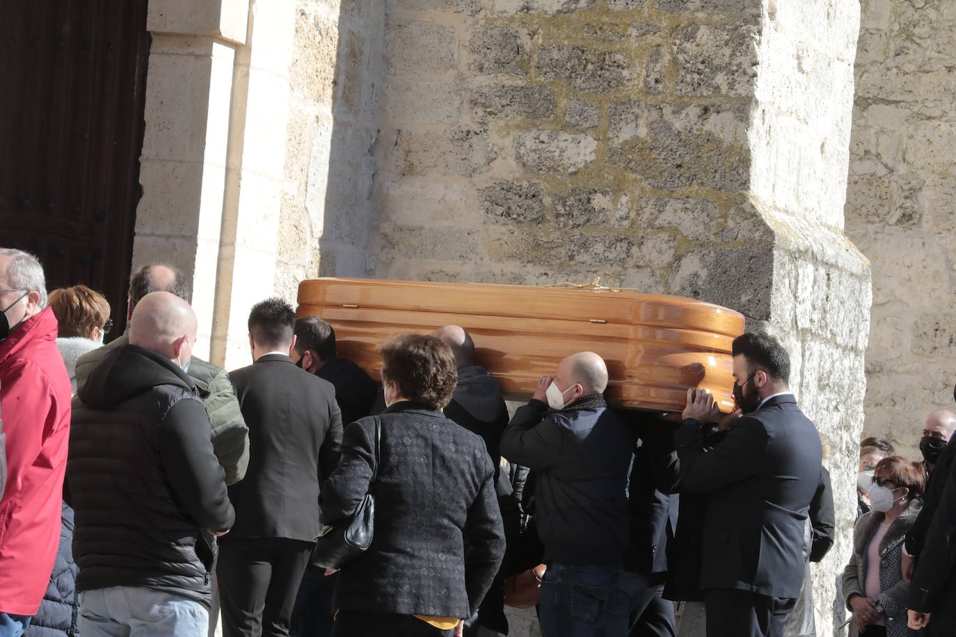 Funeral de Esther López en Traspinedo. 