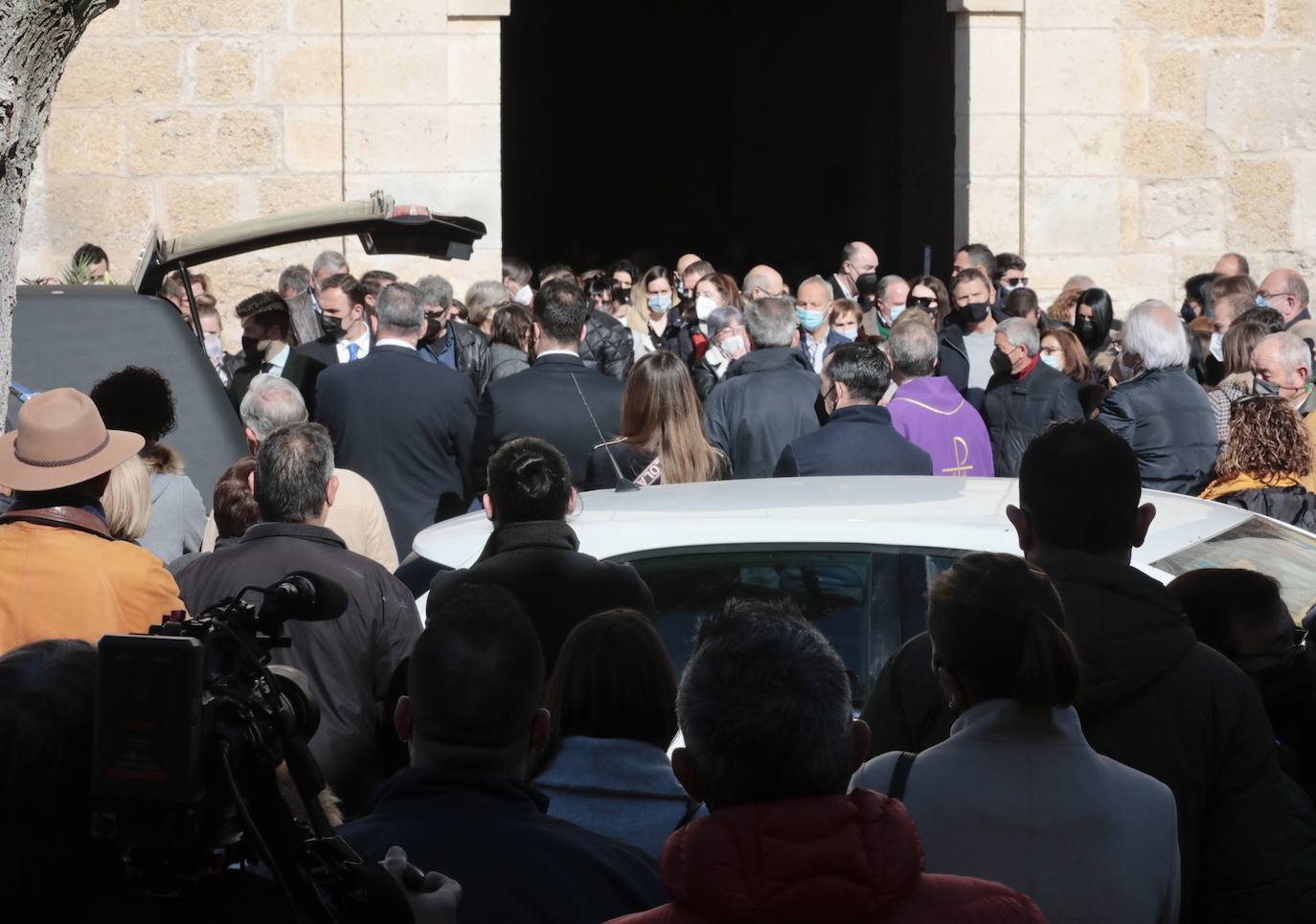 Funeral de Esther López en Traspinedo. 
