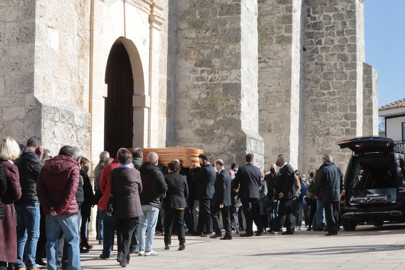 Funeral de Esther López en Traspinedo. 