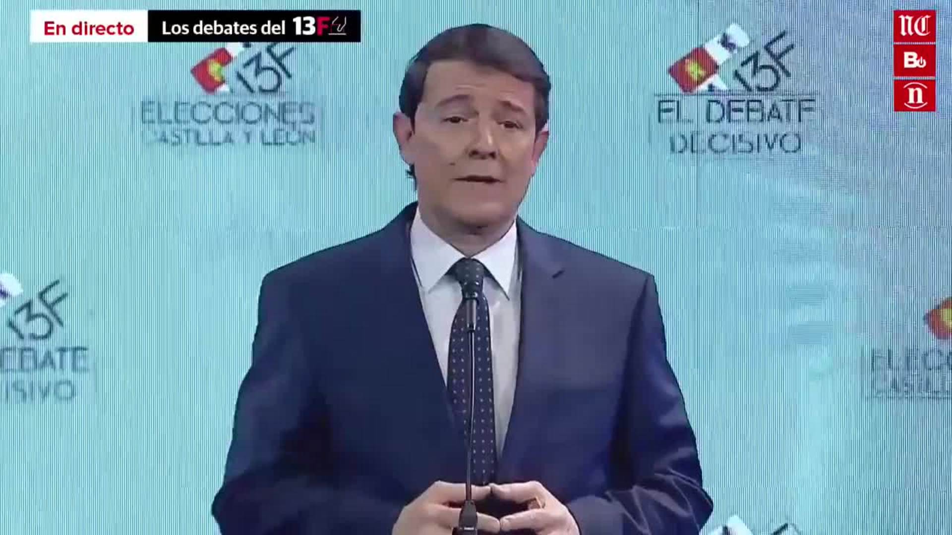 Los candidatos de PP, PSOE y Ciudadanos a presidir la Junta de Castilla y León ofrecen sus impresiones tras el segundo debate