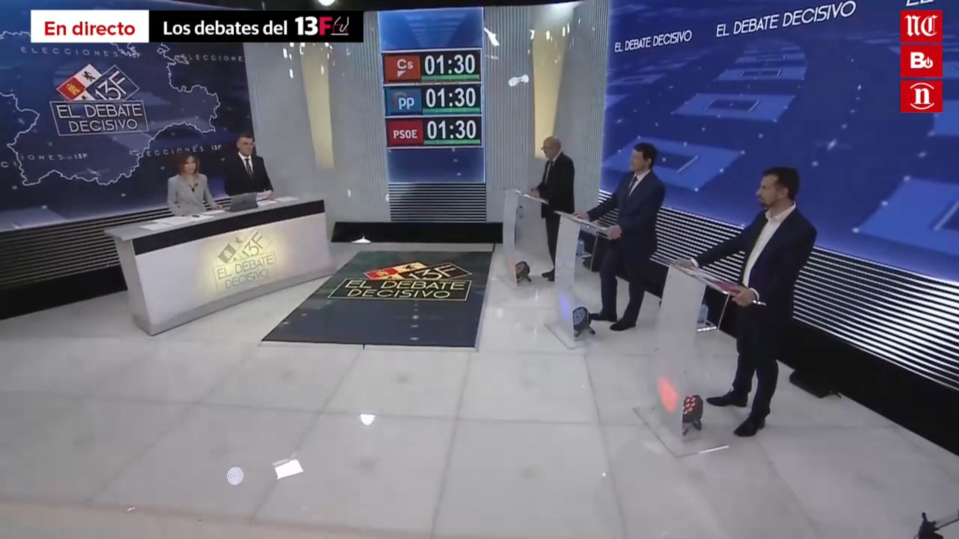 Vídeo íntegro del segundo debate de la campaña de las elecciones de Castilla y León