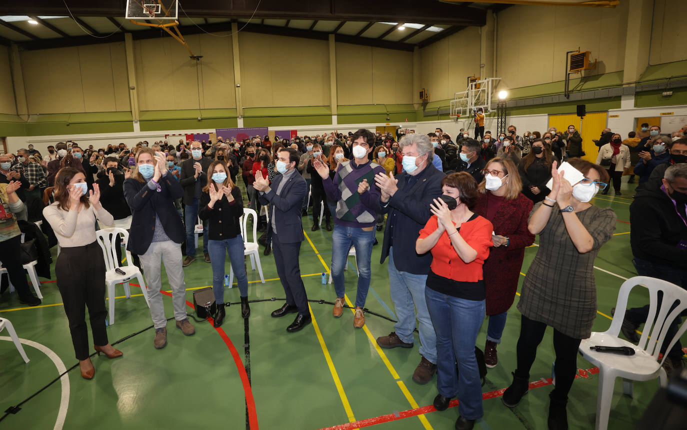 El acto de clausura de campaña de Unidas Podemos en Valladolid.