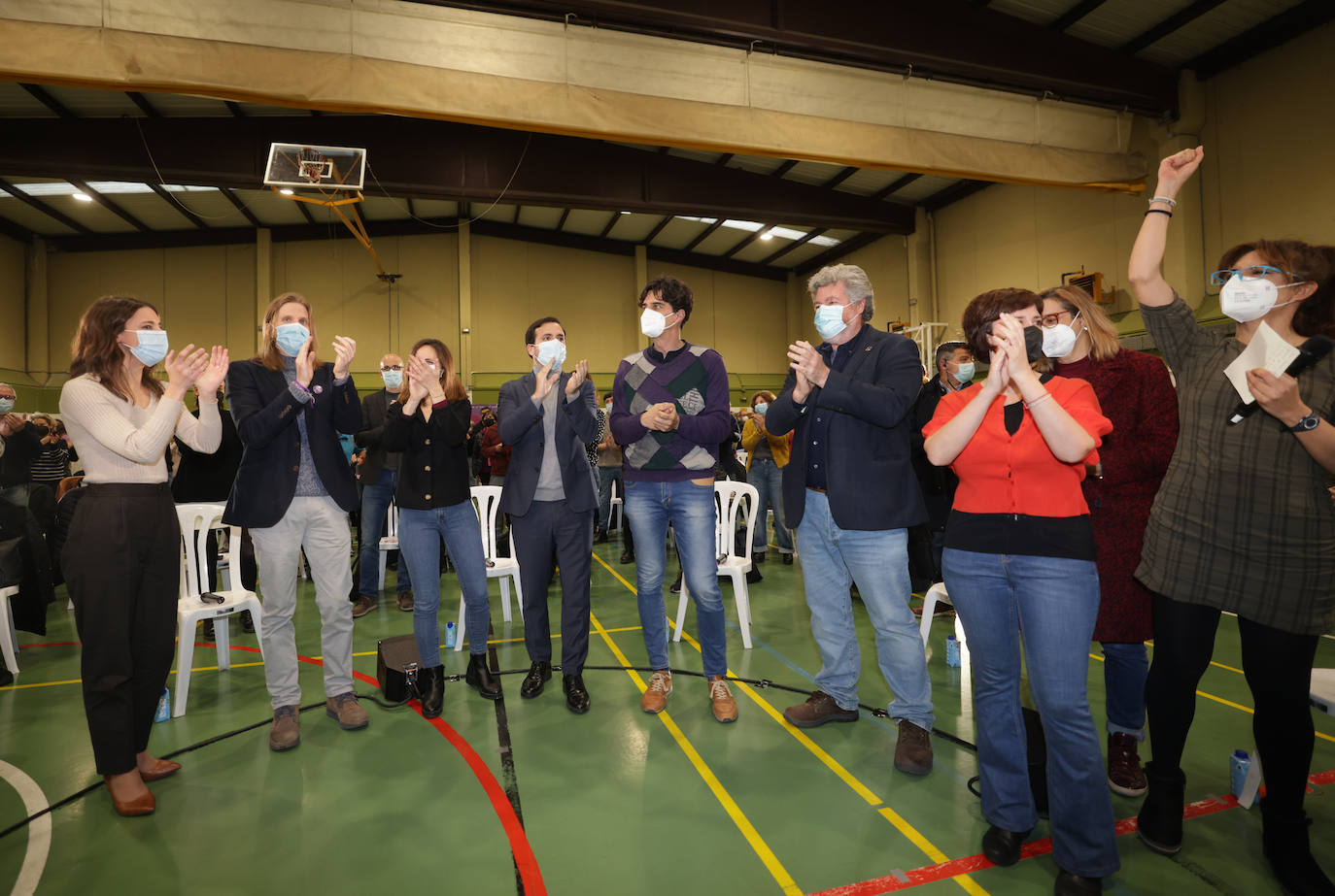 El acto de clausura de campaña de Unidas Podemos en Valladolid.