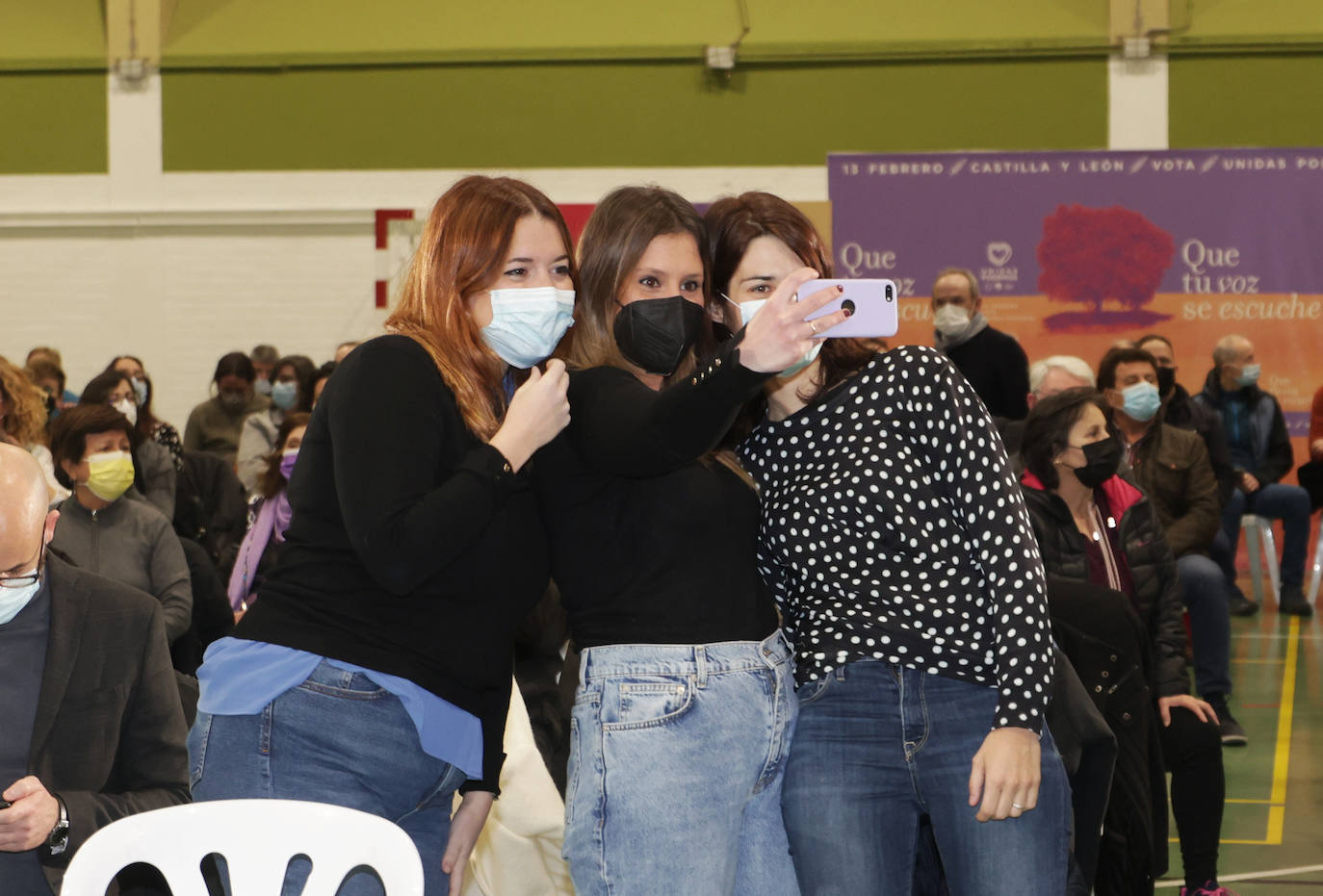 El acto de clausura de campaña de Unidas Podemos en Valladolid.