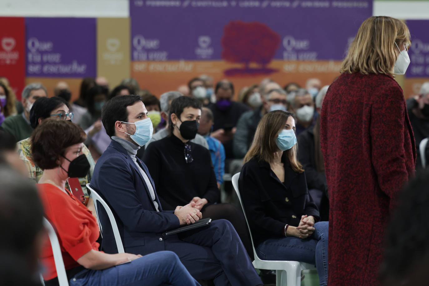 El acto de clausura de campaña de Unidas Podemos en Valladolid.