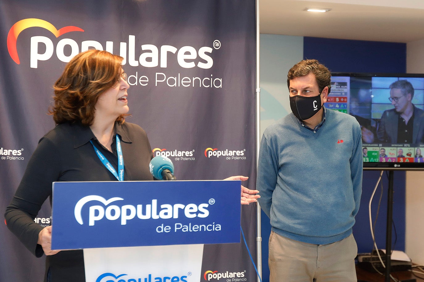 Noche electoral en Palencia