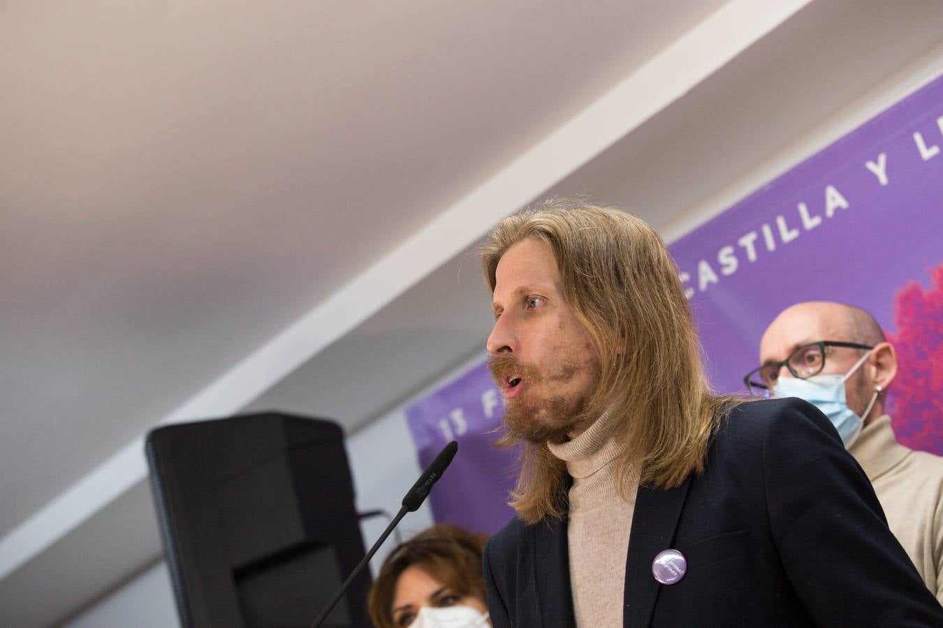 Fotos: Pablo Fernández, de Unidas Podemos, analiza los resultados de las elecciones de Castilla y León