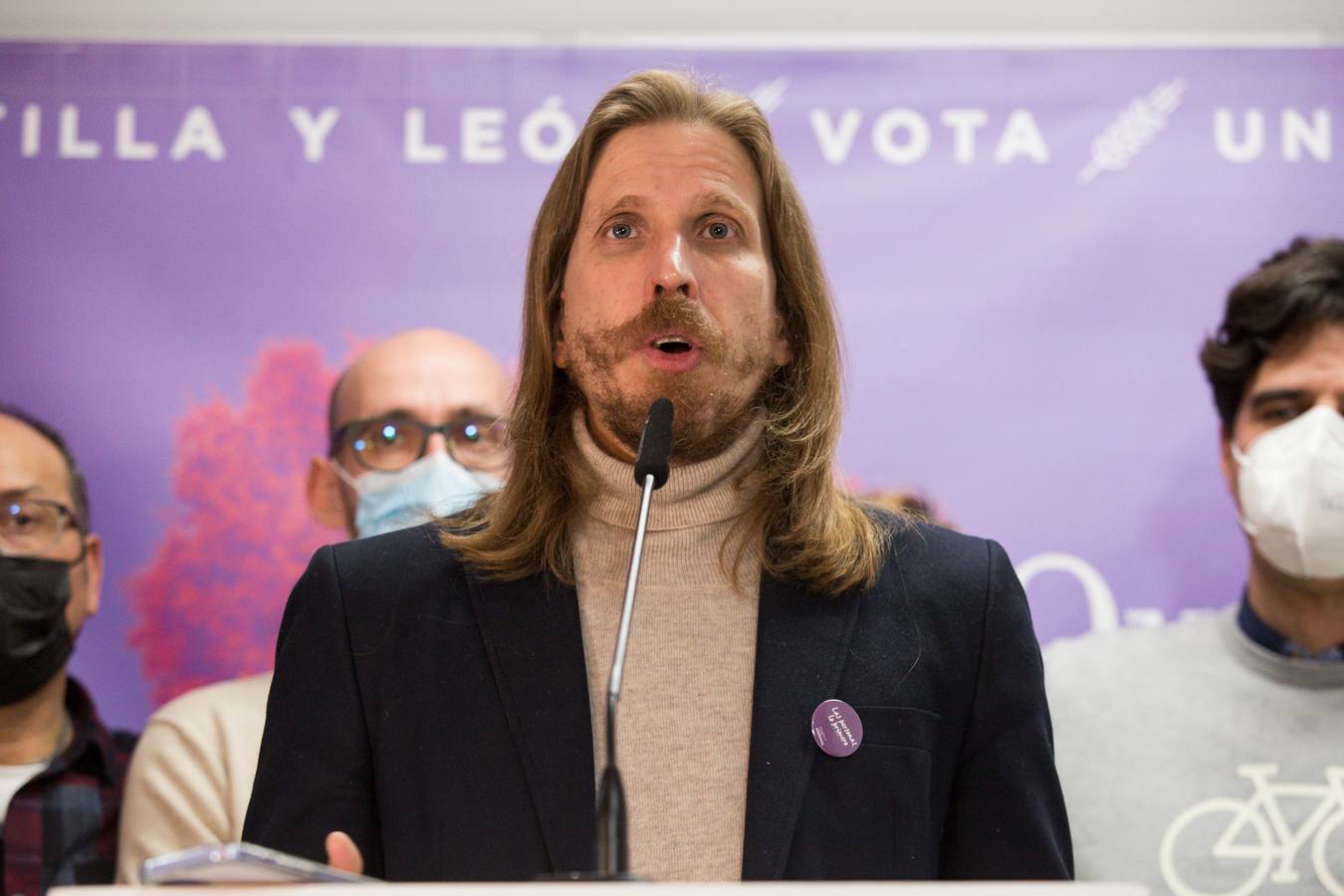 Fotos: Pablo Fernández, de Unidas Podemos, analiza los resultados de las elecciones de Castilla y León