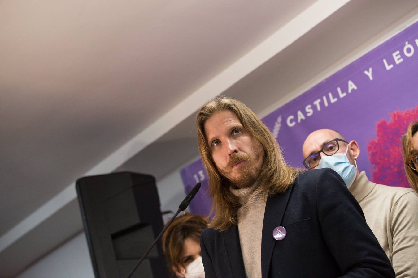 Fotos: Pablo Fernández, de Unidas Podemos, analiza los resultados de las elecciones de Castilla y León