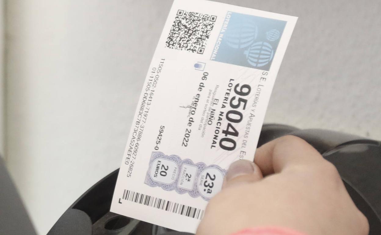 Décimo de la Lotería del Niño, en una imagen de archivo.