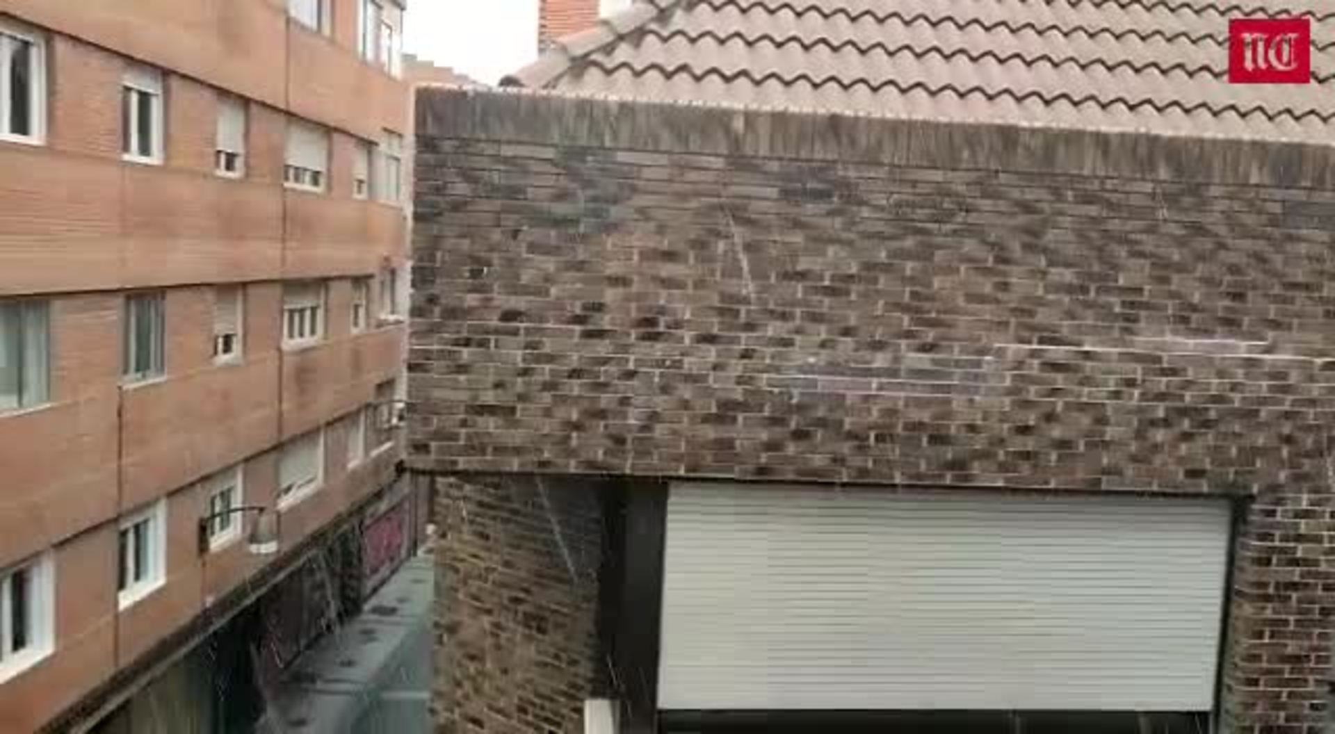 Granizada rápida en Valladolid