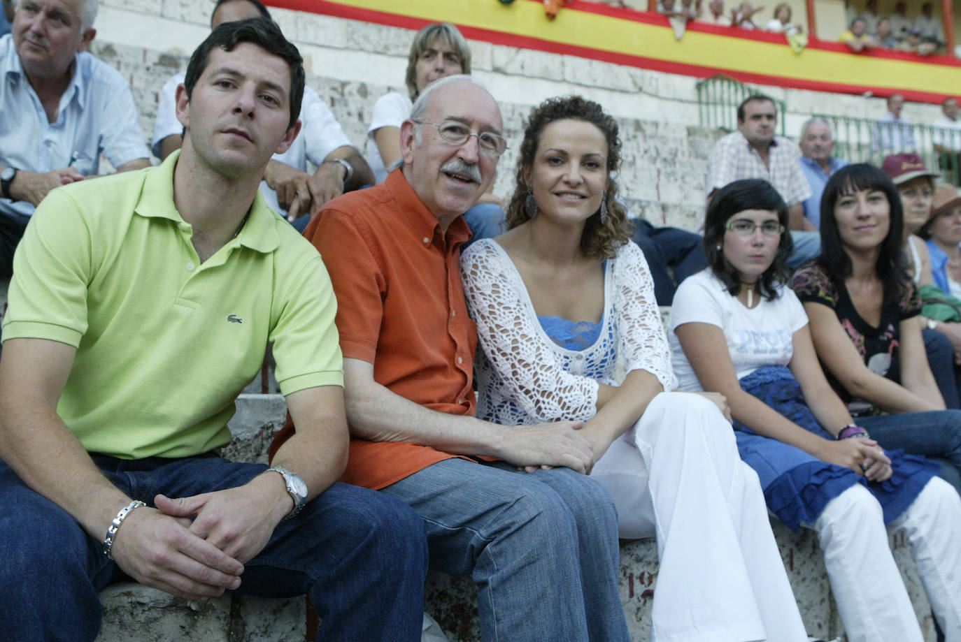 El actor, durante una corrida de toros de la Feria de la Virgen de San Lorenzo de Valladolid del año 2008.