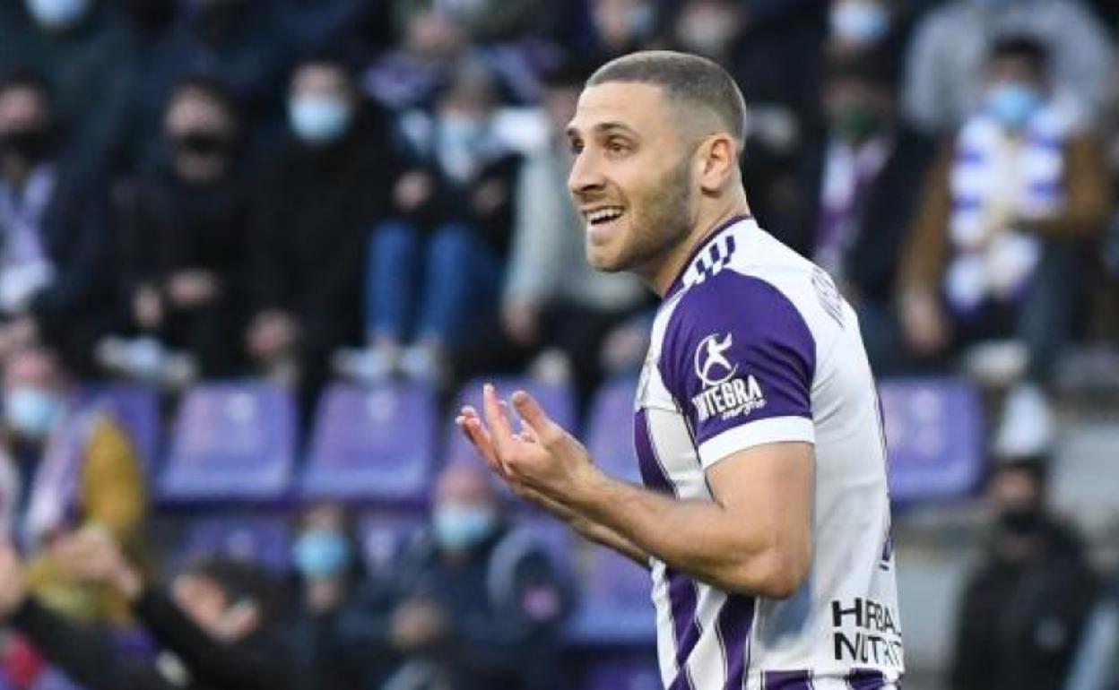 Shon Weissman, el pasado sábado en Zorrilla