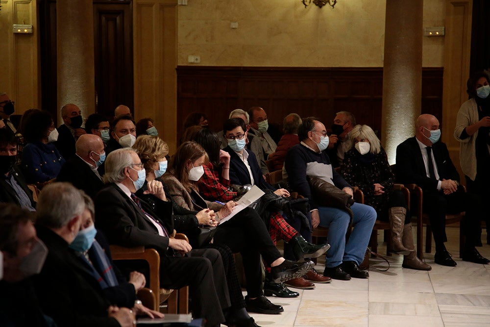 Cáritas entrega en el Casino de Salamanca diplomas y distinciones a las entidades colaboradoras durante la pandemia 