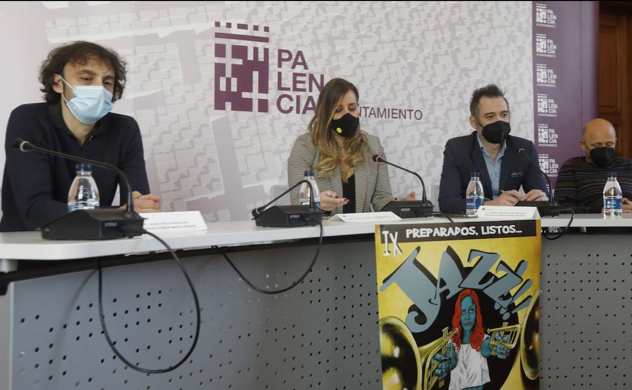 Presentación del ciclo 'Preparados, Listos... Jazz!!!' en el Ayuntamiento de Palencia. 
