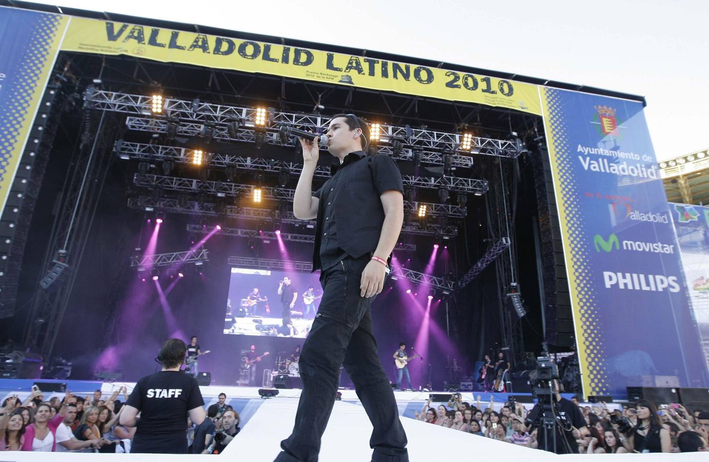 29.05.10 Maldita Nerea durante su actuación en el Festival Valladolid Latino.