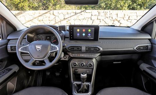 Interior del Dacia Jogger. 