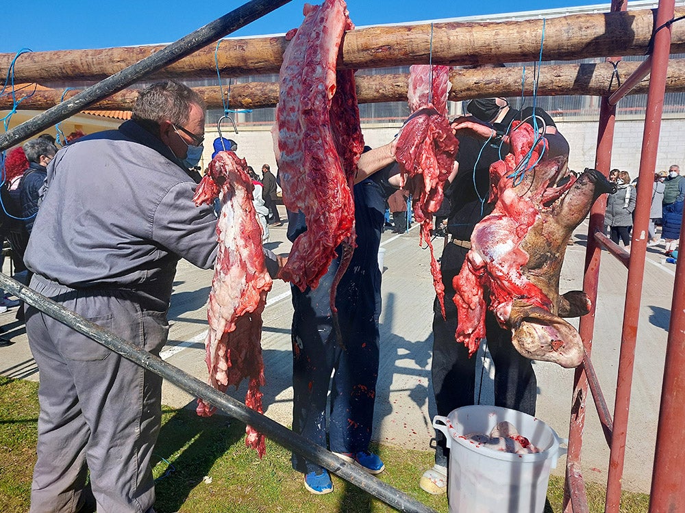 Los vecinos de Tamames disfrutan de su tradicional matanza