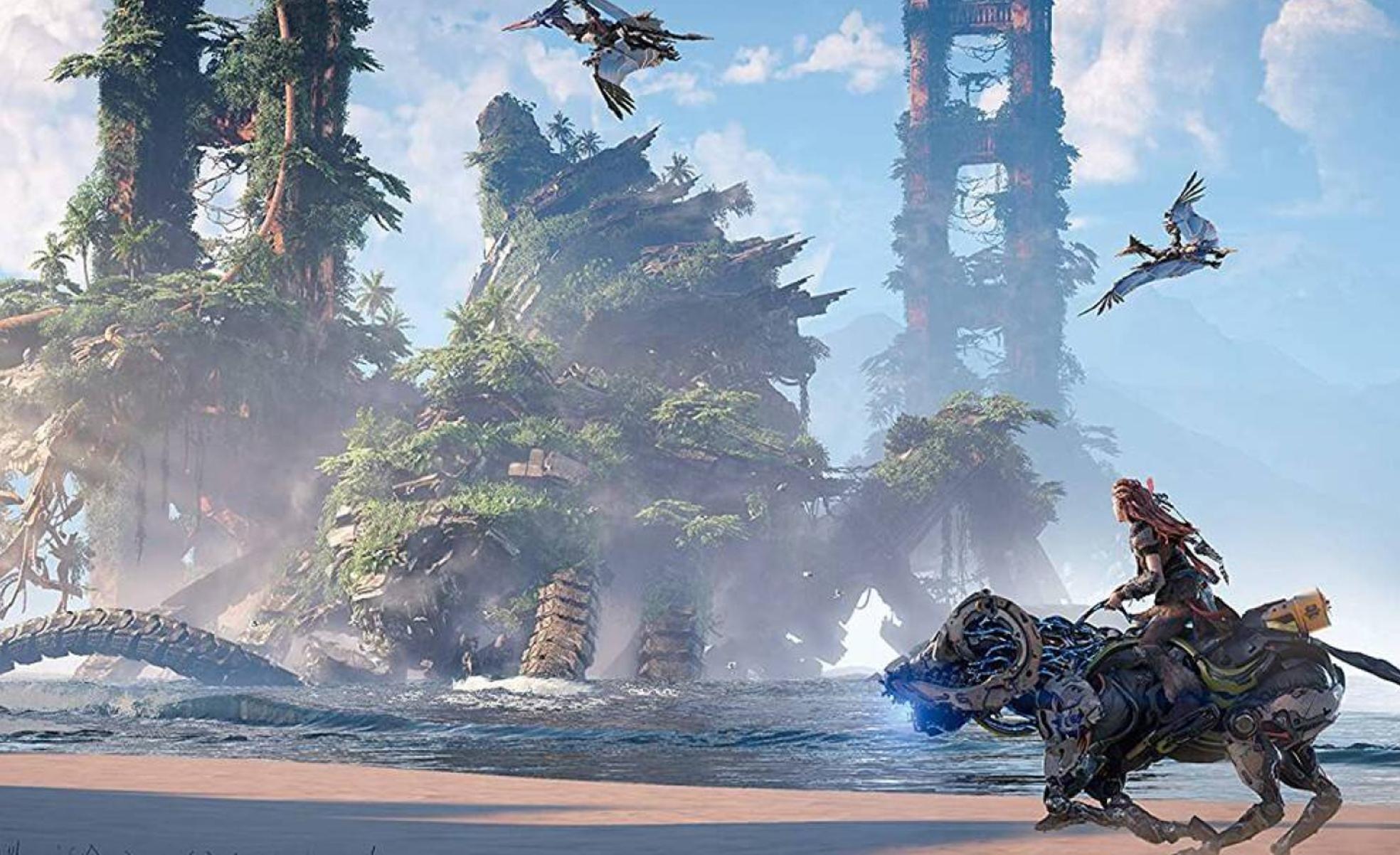 Una escena 'Horizon Forbidden West', videojuego estrenado el pasado 18 de febrero.