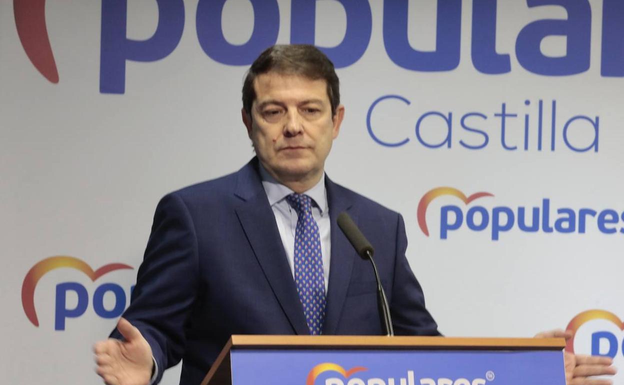 El presidente del PP de Castilla y León. 