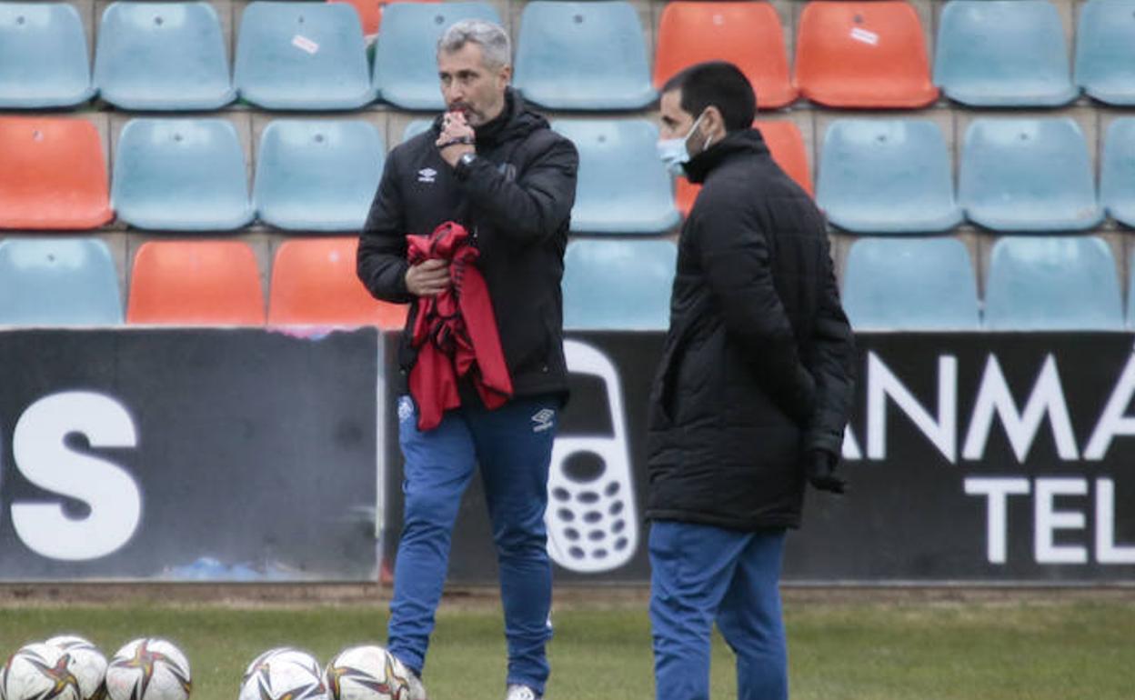 María Hernández, durante un entrenamiento.