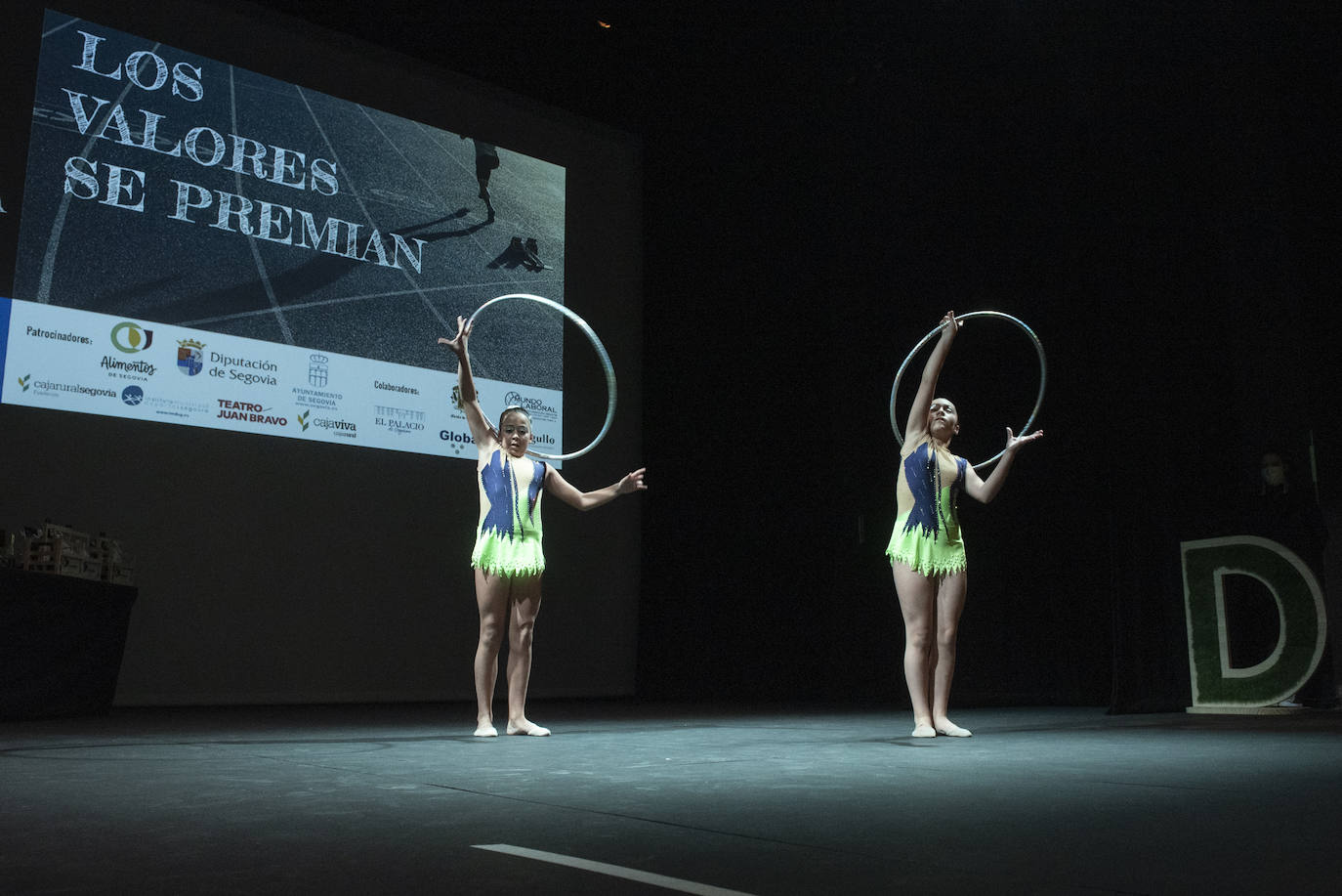 Gala del deporte segoviana celebrada en el teatro Juan Bravo.