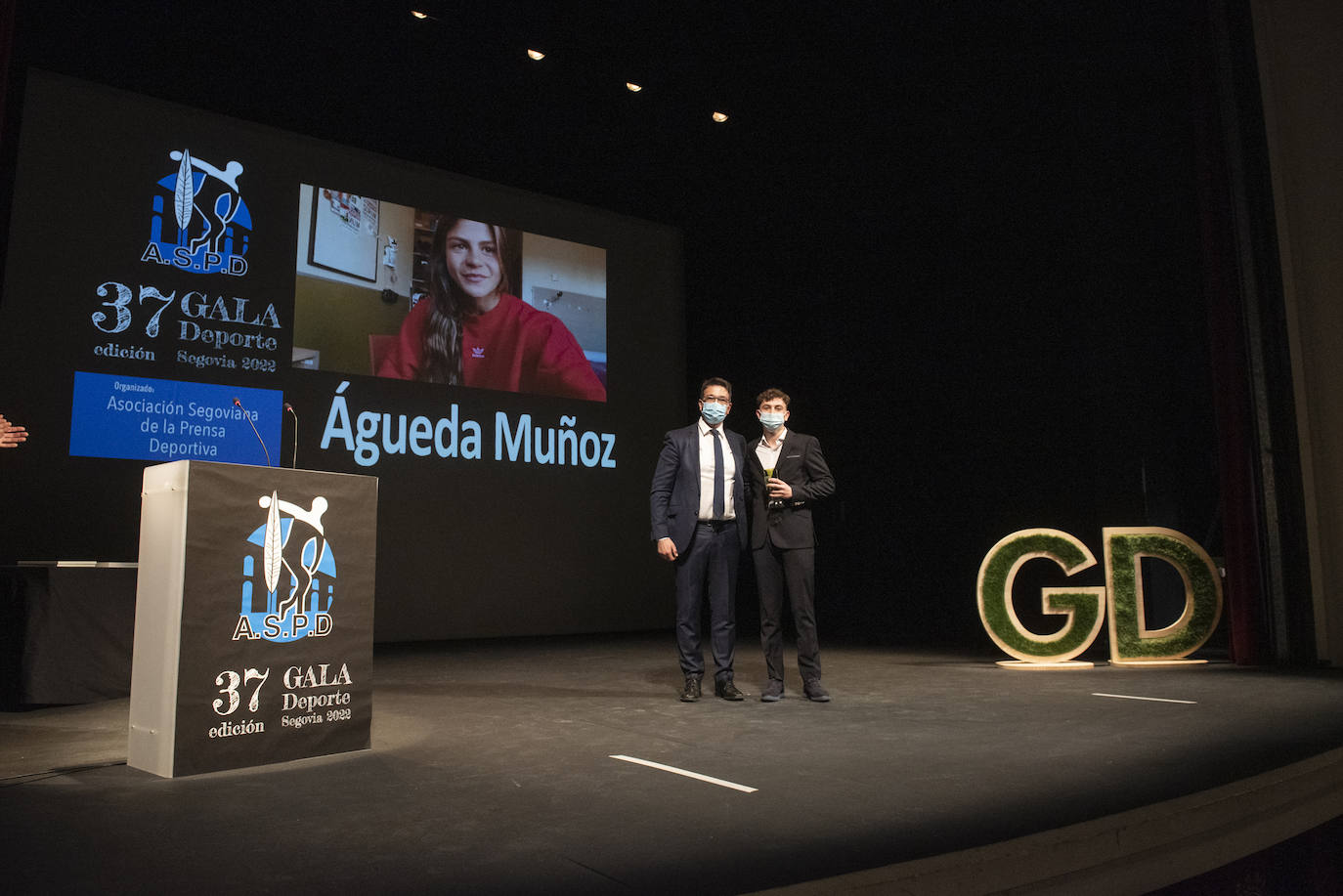 Gala del deporte segoviana celebrada en el teatro Juan Bravo.