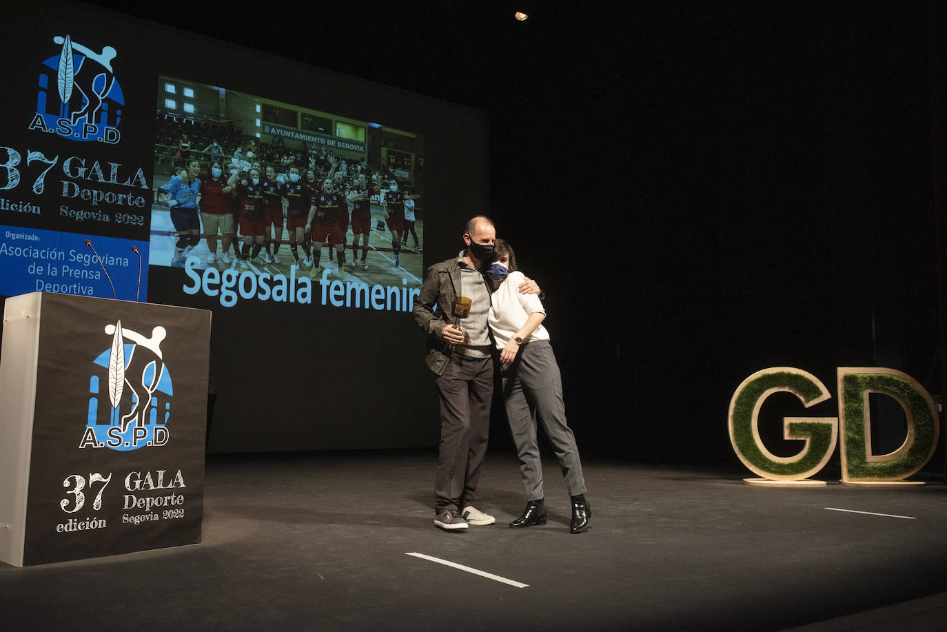 Gala del deporte segoviana celebrada en el teatro Juan Bravo.